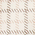 Selma Plaid sandalias de piel con forro interior de piel. crudo