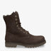 Frisia Igloo botas de piel con forro interior de pelo natural. marron