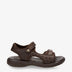 Nilo Basics sandalias de piel con forro interior de lycra. marron