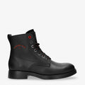 Eros botas de piel con forro interior de piel. negro