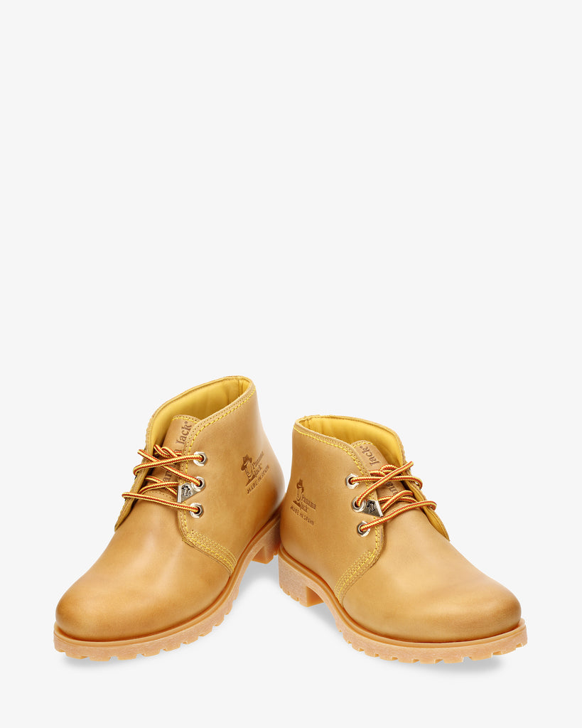 Bota Panama botines de piel con forro interior de piel. vintage