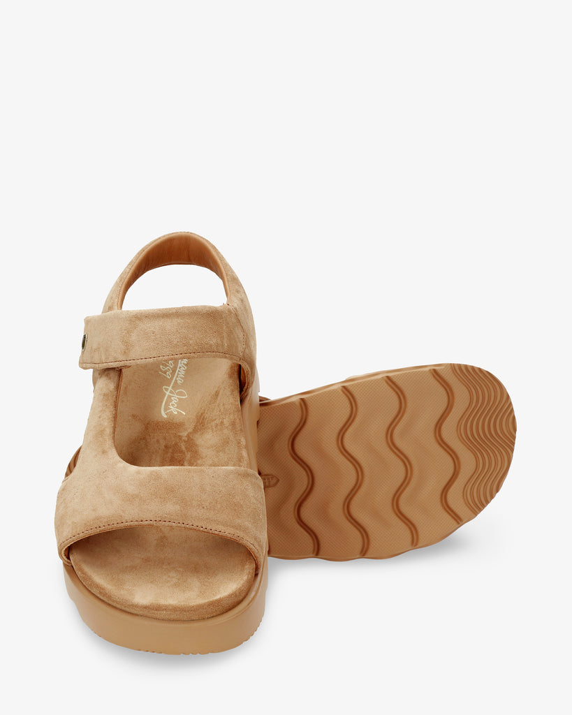 Bruna sandalias de piel con forro interior de piel. cuero