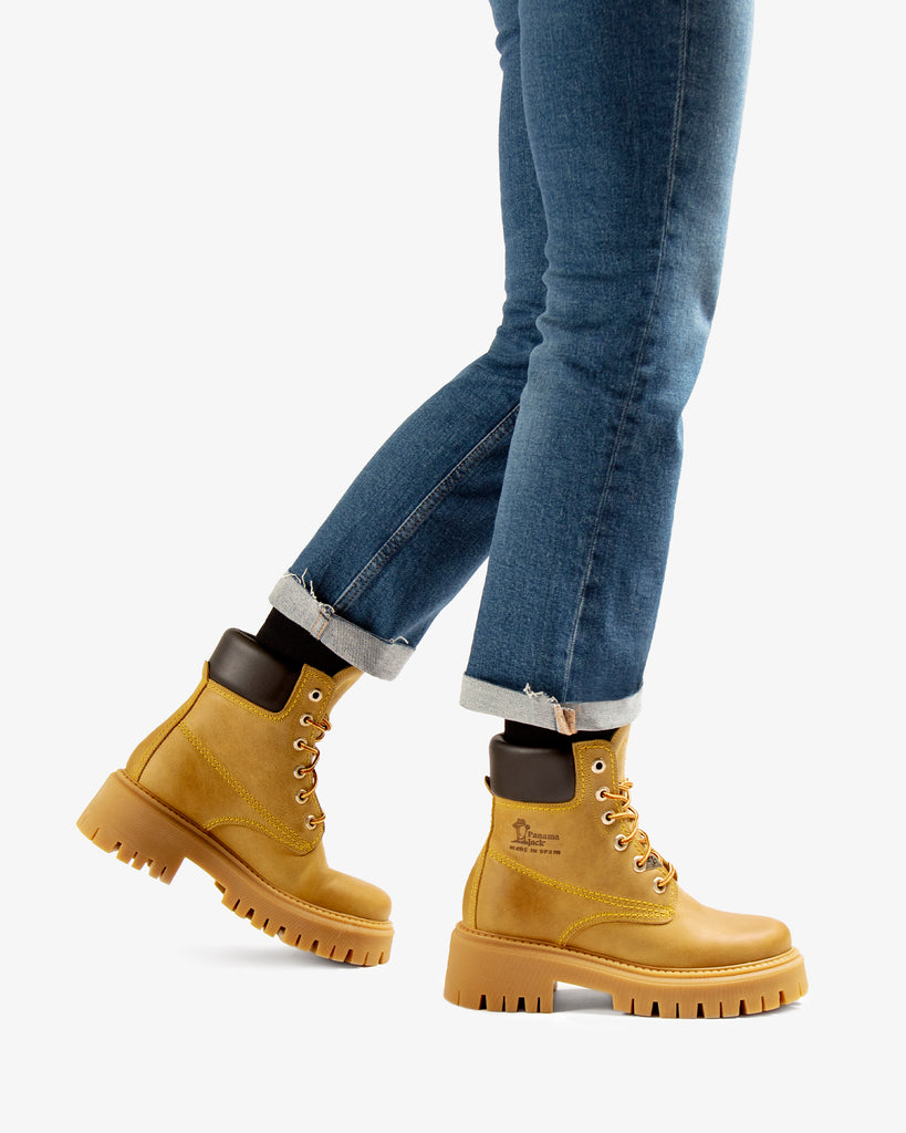 Cleo botas de piel con forro interior de piel. vintage