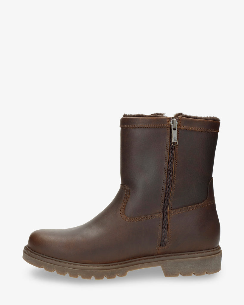 Faruk botas de piel con forro interior de pelo. vison