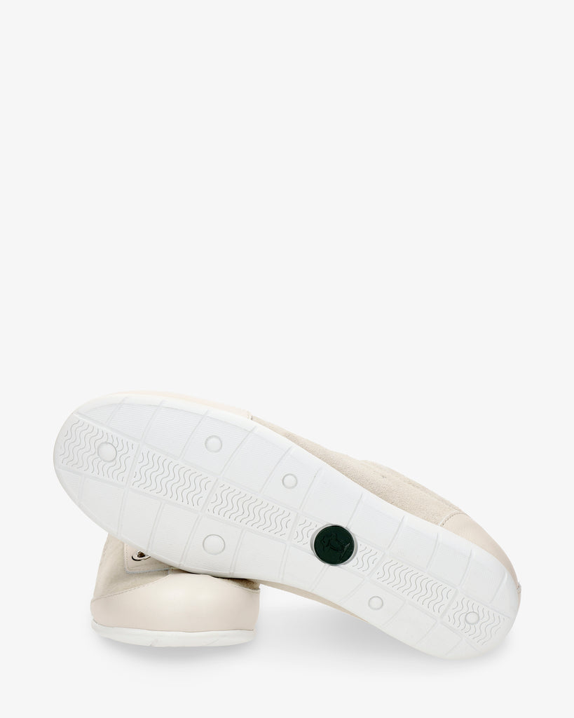 Farum sneakers de piel con forro interior de piel. crudo