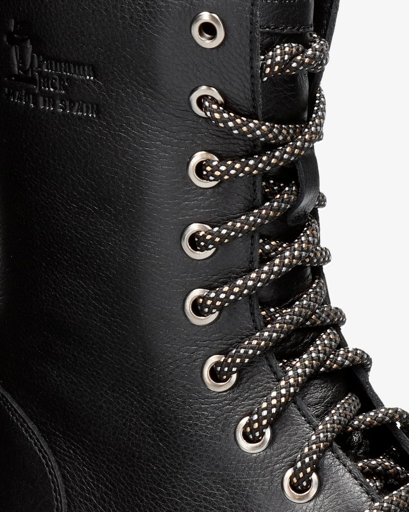 Fiorela botas de piel con forro interior de pelo. negro