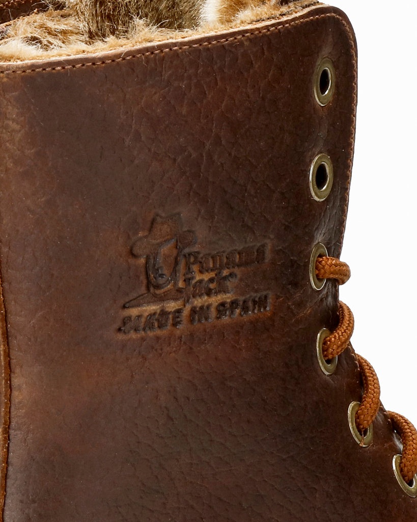 Frisia botas de piel con forro interior de pelo. cuero