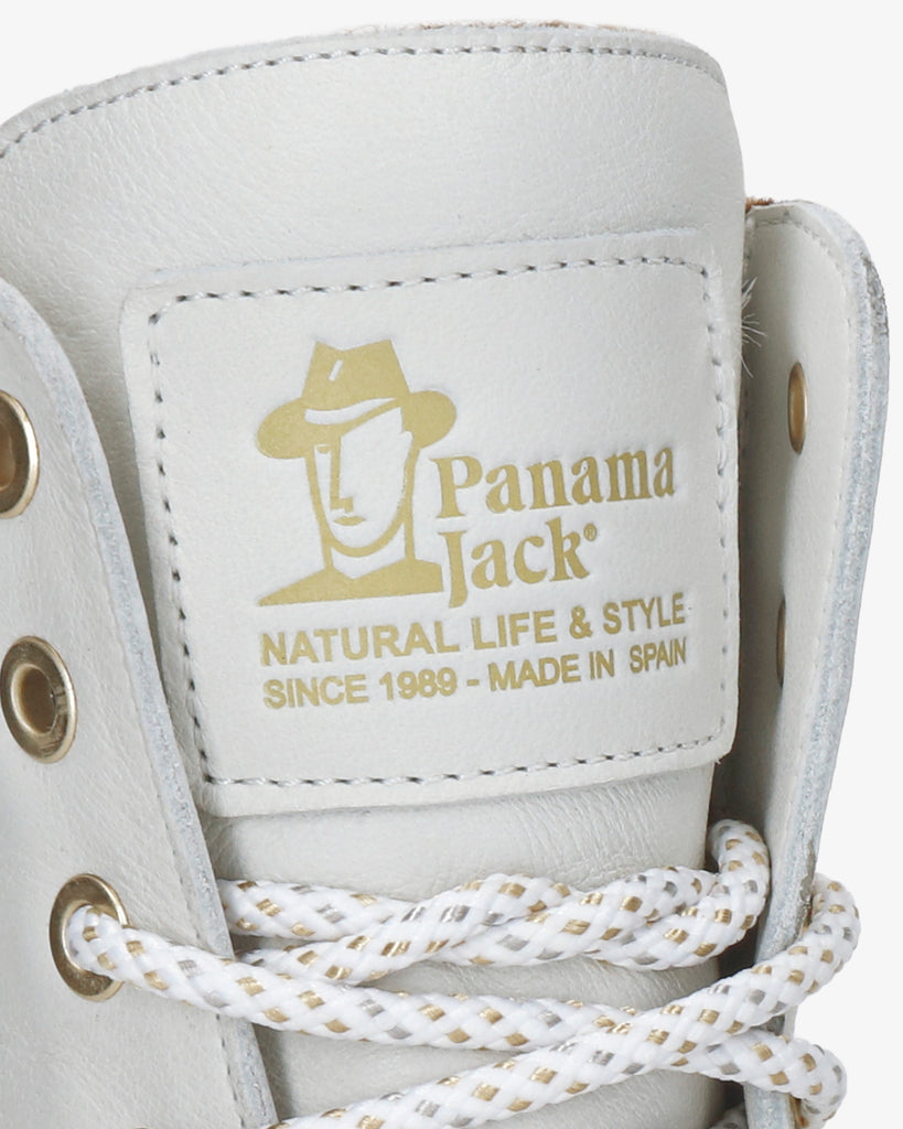 Frisia botas de piel con forro interior de pelo. blanco