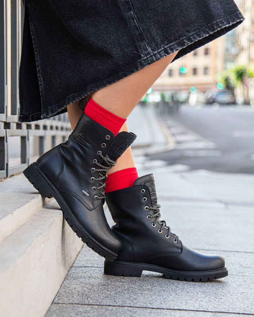 Frisia Gtx botas de piel con forro interior de gore-tex®. negro