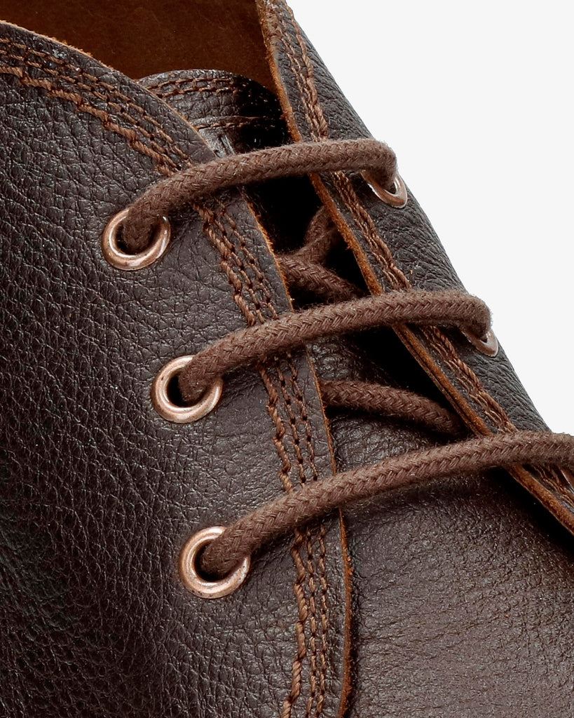 Gael botines de piel con forro interior de piel. castaño