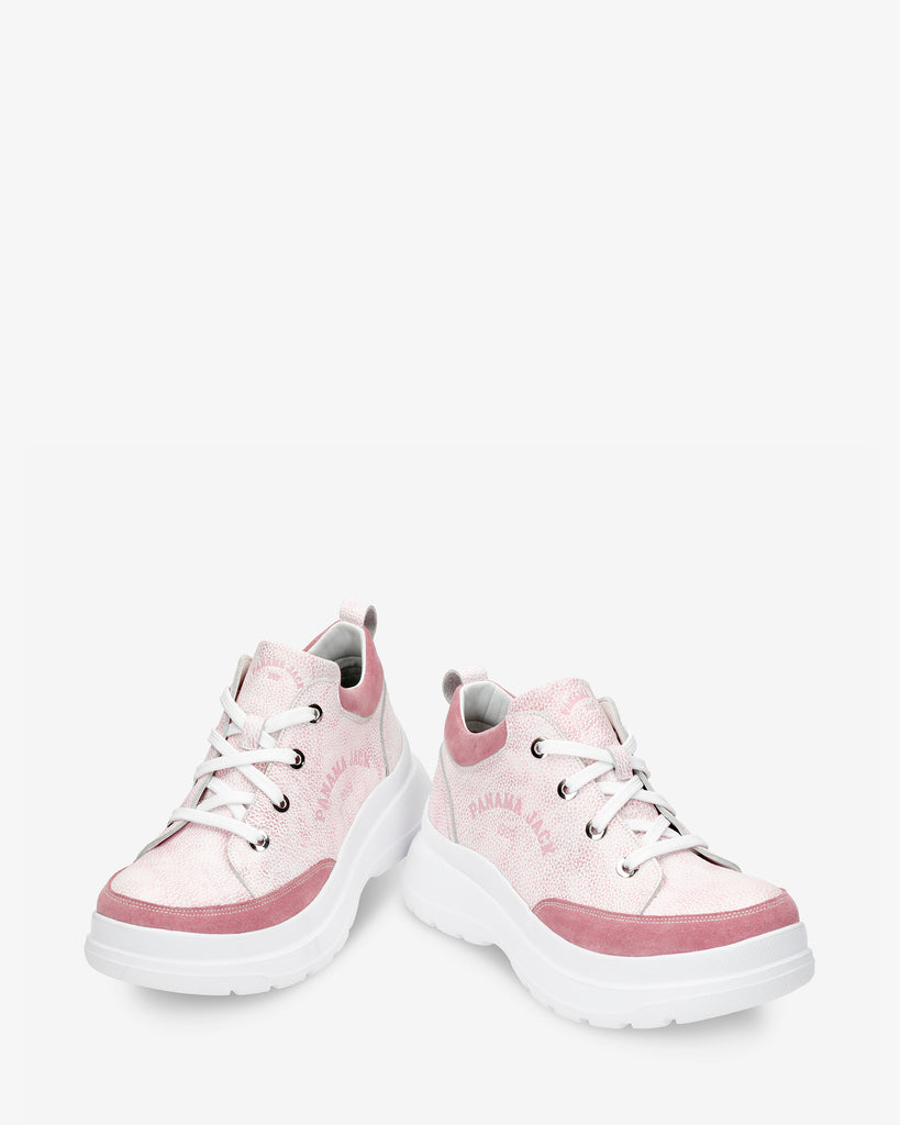 Hilda zapatos de piel con forro interior de piel. rosa