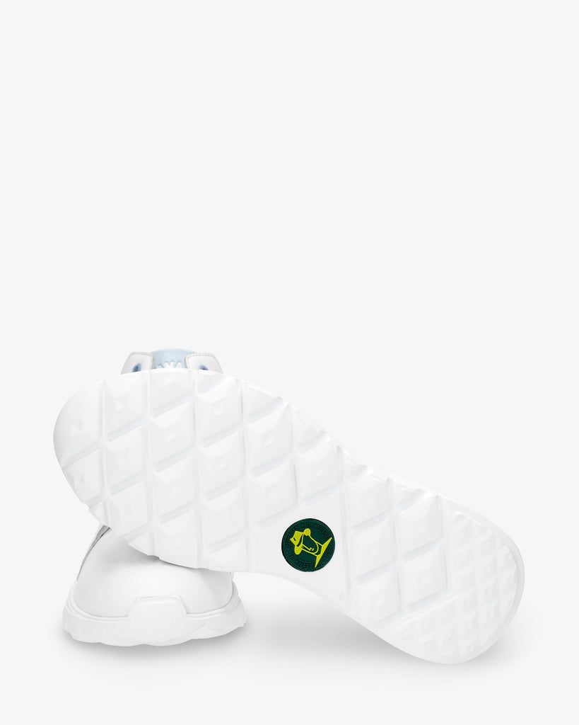 Jayla sneakers de piel con forro interior de piel. blanco