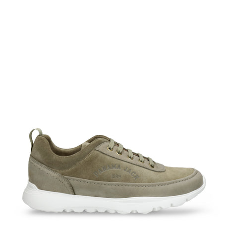 Jensen sneakers de piel con forro interior de piel. kaki