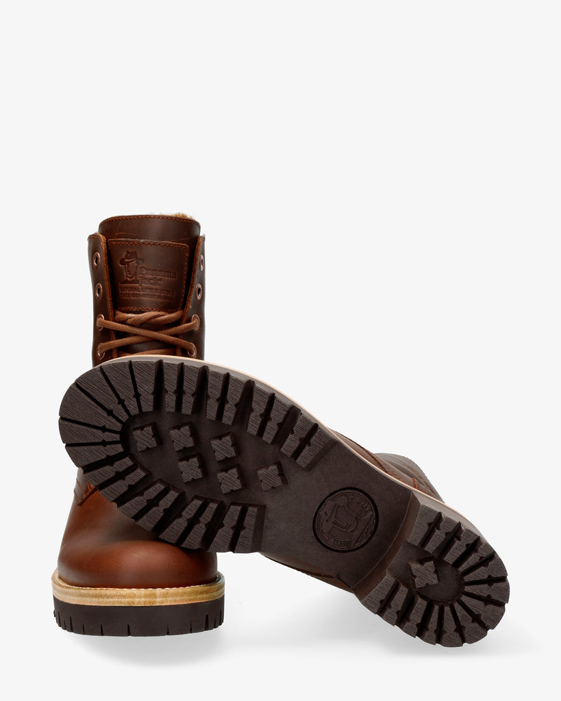 Padma botas de piel con forro interior de pelo. cuero