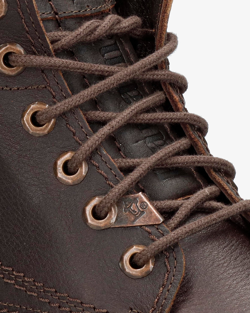 Panama 03 botas de piel con forro interior de piel. castaño