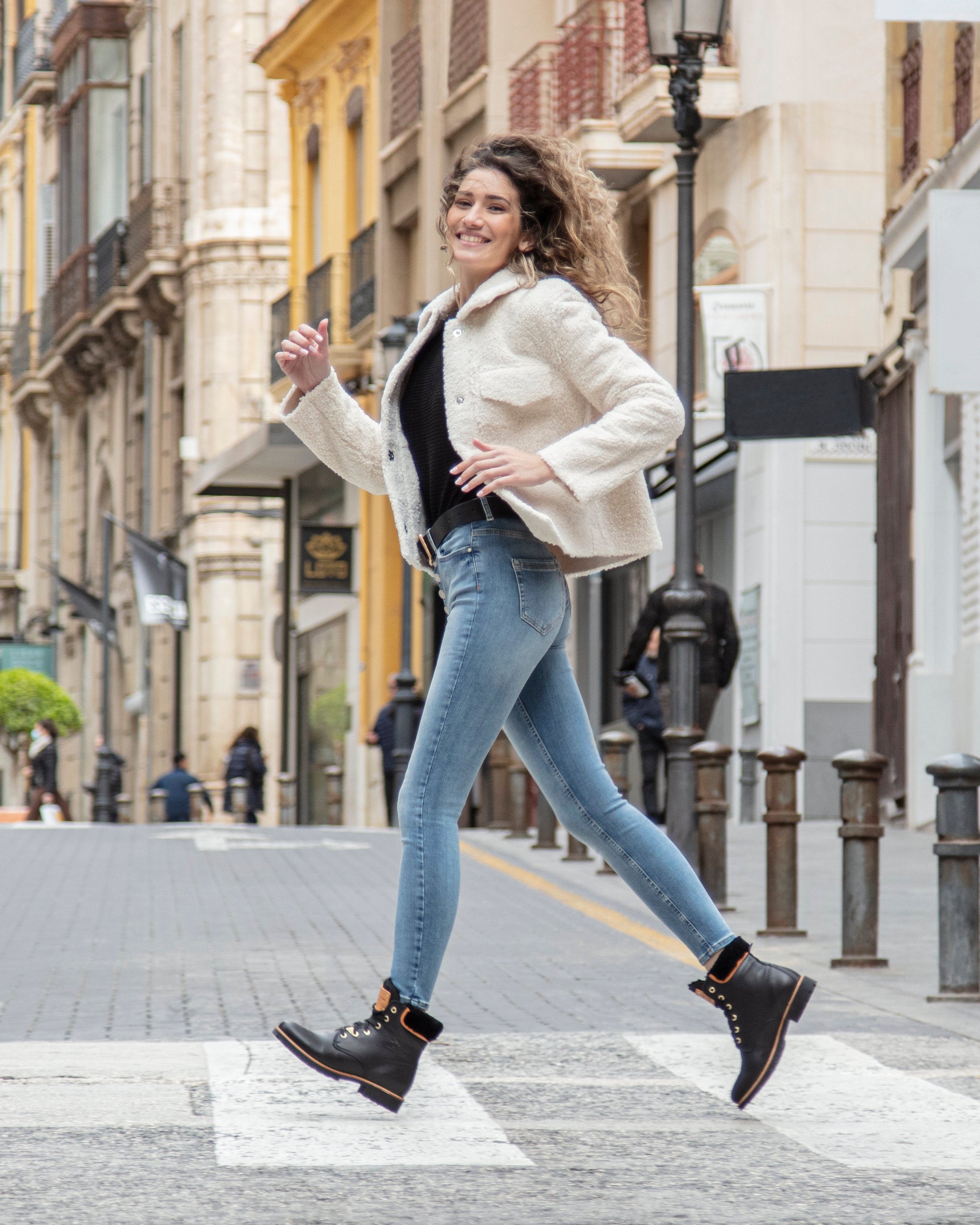 Francesca Igloo Lammfell Panama Jack Francesca Igloo Stiefeletten