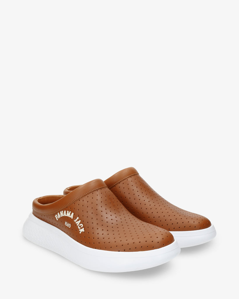 Yannick zueco de piel con forro interior de piel. cuero