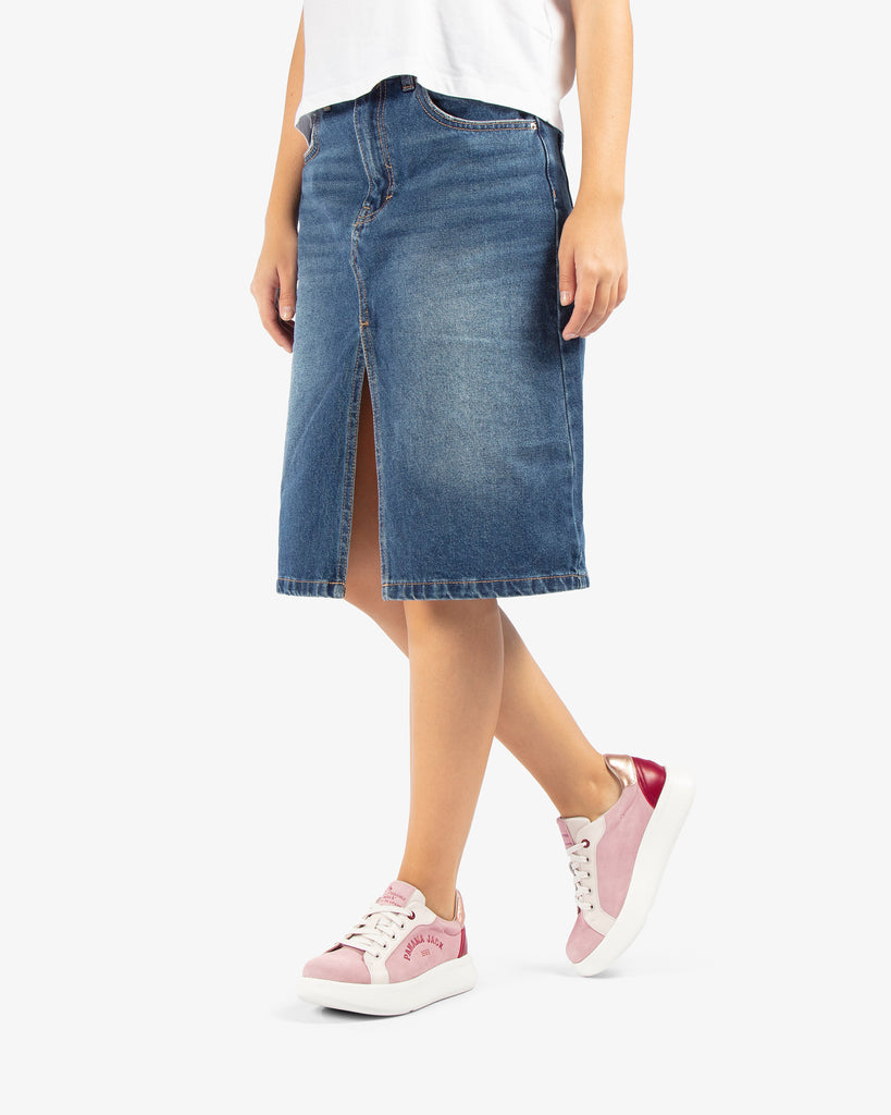 Yarely sneakers de piel con forro interior de piel. rosa