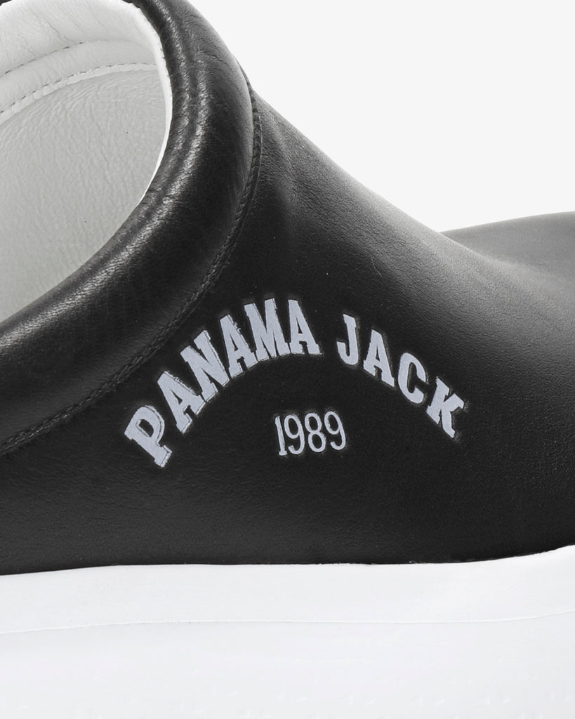 Yeray zueco de piel con forro interior de piel. negro